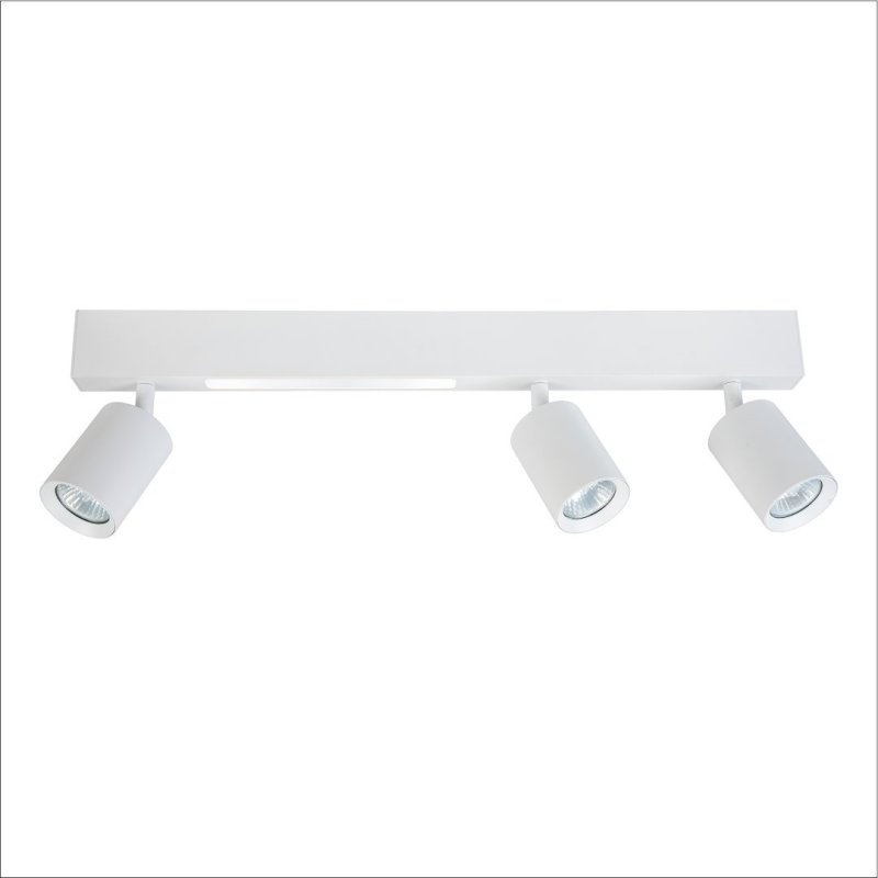 Lampa sufitowa MAGNET, biała konstrukcja, LED 9W + GU10, do salonu, sypialni
