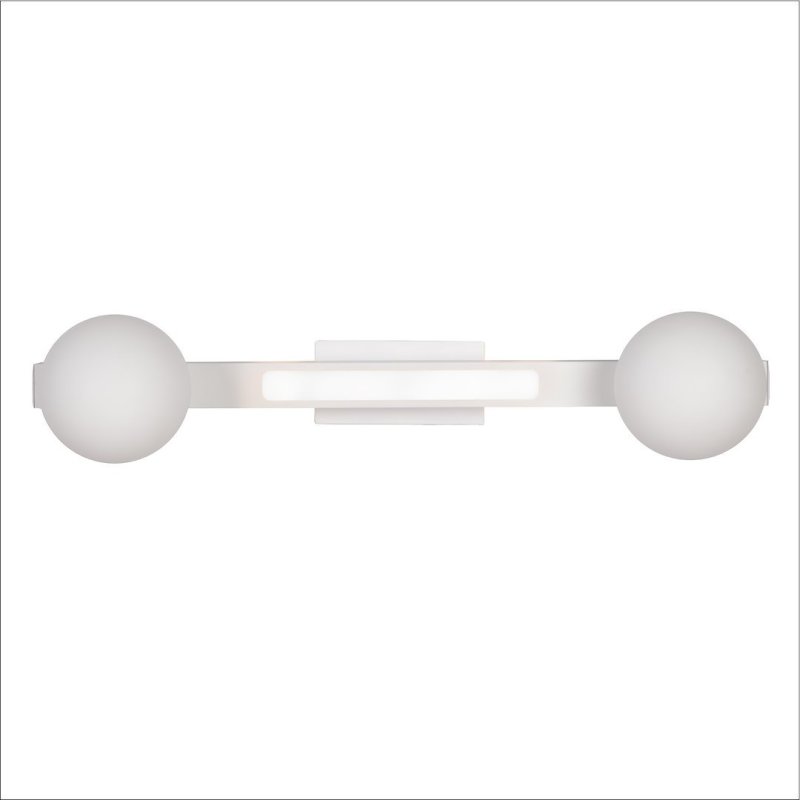 Lampa sufitowa MAGNET, biała konstrukcja, LED 13W + G9, do łazienki, sypialni