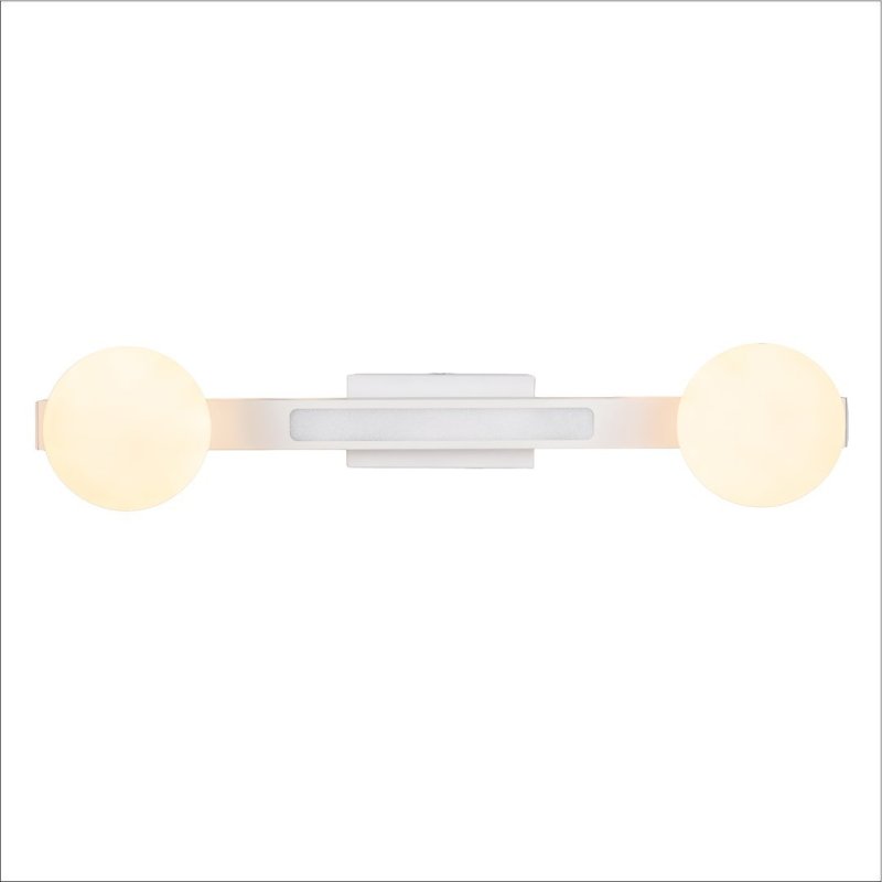 Lampa sufitowa MAGNET, biała konstrukcja, LED 13W + G9, do łazienki, sypialni