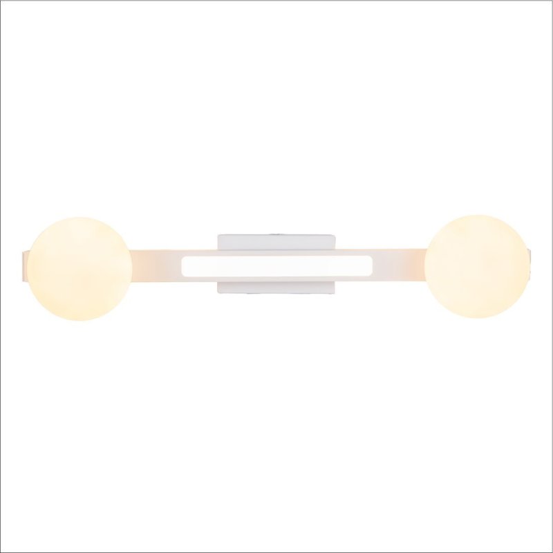 Lampa sufitowa MAGNET, biała konstrukcja, LED 13W + G9, do łazienki, sypialni