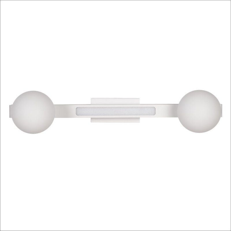 Lampa sufitowa MAGNET, biała konstrukcja, LED 13W + G9, do łazienki, sypialni