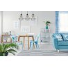 Ciekawe zastosowanie lampy wiszącej loft w salonie Ciekawe zastosowanie lampy wiszącej loft w salonie