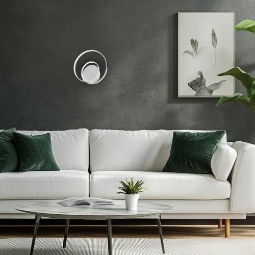 Kinkiet ścienny sufitowy LED LUCERO, konstrukcja chrom w stylu glamour, 13W