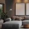 Lampa LED TESORO, kinkiet ścienny sufitowy w wykończeniu chrom, do salonu, kuchni