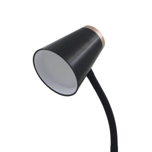 Lampka stołowa biurkowa LED CHICO, kolor czarny, do sypialni, na szafkę i biurko