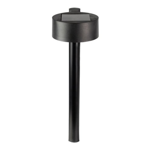 Lampa ogrodowa LED solarna słupek EYE, kolor czarny, barwa ciepła, IP44