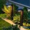 Lampa solarna ogrodowa typu słupek JOHNNY, IP44, czarny, barwa ciepła