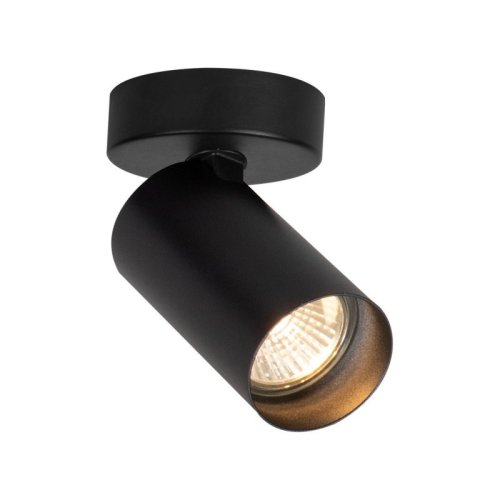 Lampa spot GU10 HERO w kolorze czarnym, pojedynczy reflektor do kuchni, salonu