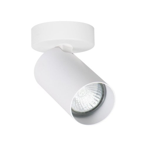 Lampa spot GU10 HERO w kolorze białym, pojedynczy reflektor w stylu loft nowoczesnym