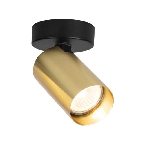 Lampa spot GU10 HERO w kolorze złotym, pojedynczy reflektor do łazienki, salonu, przedpokoju