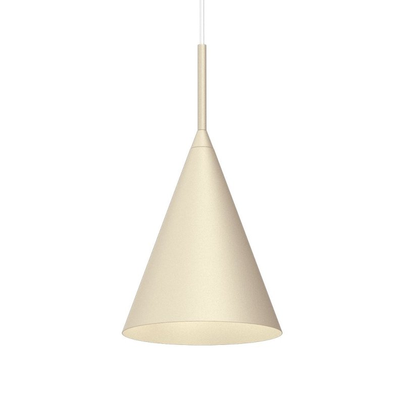 Lampa wisząca sufitowa żyrandol CAPITAL, biały stożek do kuchni, jadalni
