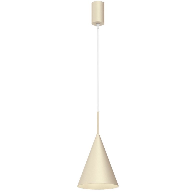 Lampa wisząca sufitowa żyrandol CAPITAL, biały stożek do kuchni, jadalni