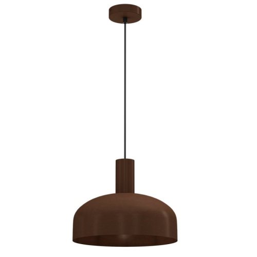 Lampa wisząca sufitowa VISBY, kolor brązowy, metalowy klosz w stylu skandynawskim