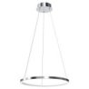 Lampa LED wisząca sufitowa HOOP, srebrna obręcz do salonu, kuchni, jadalni, 27W