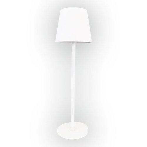 Lampka nocna stołowa LED TOSCANA, biała, na szafkę nocną i biurko, 2W