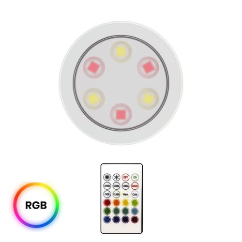 Lampka LED podszafkowa JOJO, pilot, RGB, wielofunkcyjna, do sypialni, kuchni