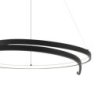 Lampa wisząca sufitowa LED LORENZO w kolorze czarnym, 35W, ring obręcz nad stół i wyspę