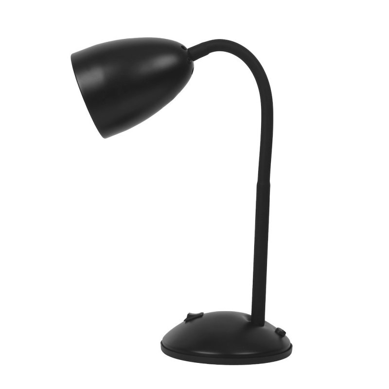 Lampa stołowa biurkowa LOGIC w kolorze czarnym, regulowana, gwint E27