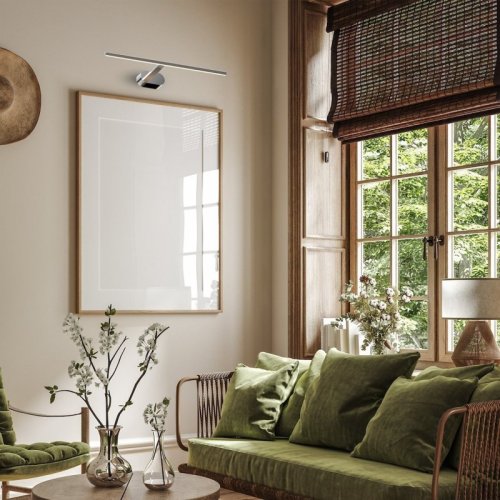 Lampa LED kinkiet łazienkowy nad lustro PRADO, srebrny chrom, barwa ciepła