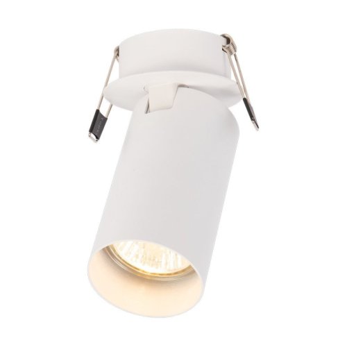 Lampa podtynkowa HERO, reflektor typu spot o białym wykończeniu, gwint GU10