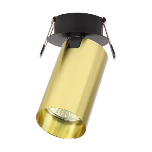 Oprawa podtynkowa w złotym kolorze HERO, regulowana, GU10, do salonu, kuchni, łazienki