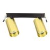 Złota oprawa podtynkowa HERO na dwa źródła światła, regulowana, styl nowoczesny