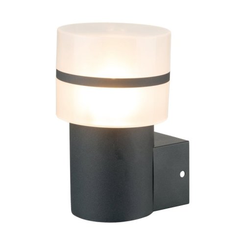 Lampa ogrodowa elewacyjna MIA, kinkiet ścienny w czarnym kolorze, E27