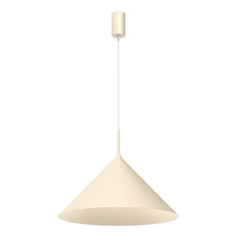 Lampa wisząca sufitowa CAPITAL, kremowy stożek do kuchni, jadalni, salonu