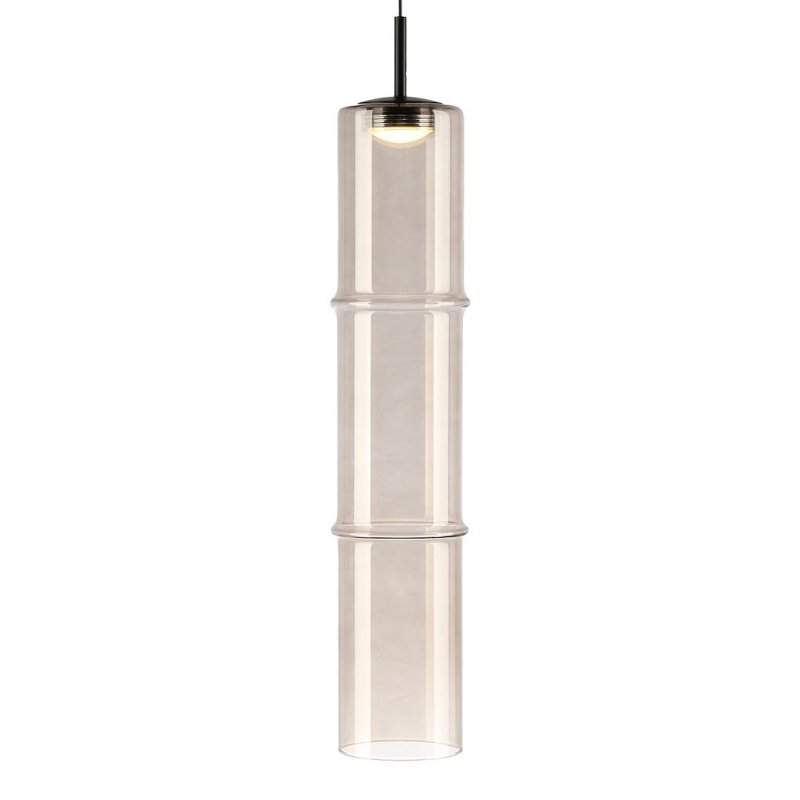Lampa wisząca sufitowa LED BATO, żyrandol z kaszmirowym szklanym kloszem