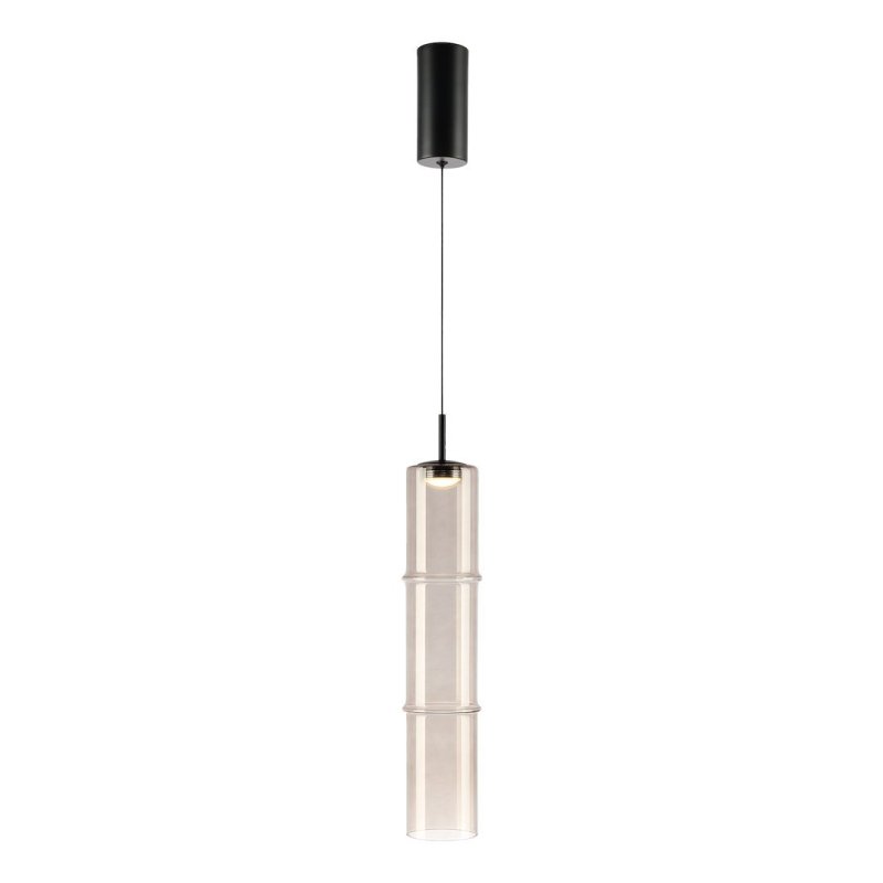 Lampa wisząca sufitowa LED BATO, żyrandol z kaszmirowym szklanym kloszem