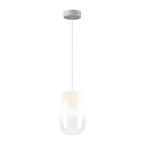 Lampa wisząca sufitowa LED VASO, biały żyrandol glamour do jadalni, salonu, kuchni