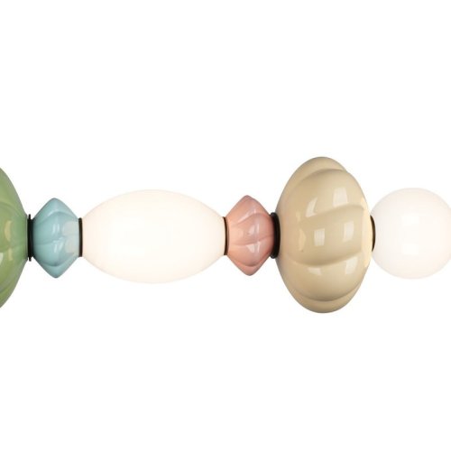 Lampa LED wisząca sufitowa ASCOLI, kolorowy żyrandol nad stół w eklektycznym stylu