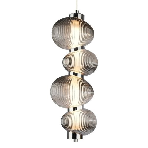 Lampa LED wisząca sufitowa BOLLA, chromowany żyrandol do salonu, jadalni, łazienki