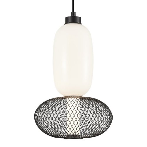 Lampa LED wisząca sufitowa ARAME, kolor czarno-biały, 15W, nad stół i wyspę