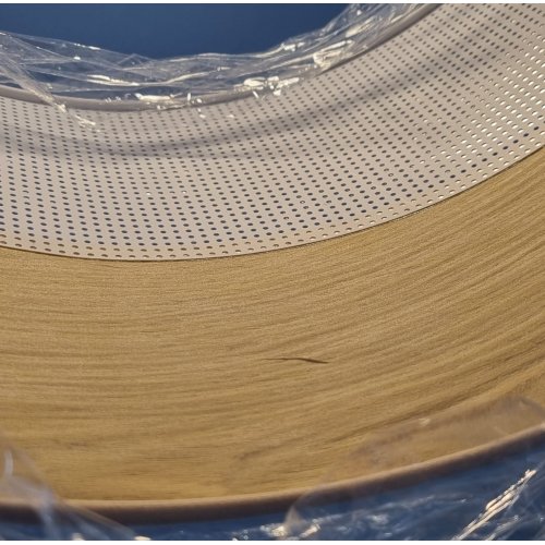 OUTLET -35% Lampa wisząca WOOD, okrągły abażur loft do jadalni i salonu, E27