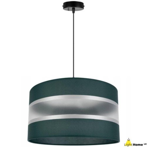OUTLET -30% Lampa z Abażurem Wisząca Nowoczesna Zielona
