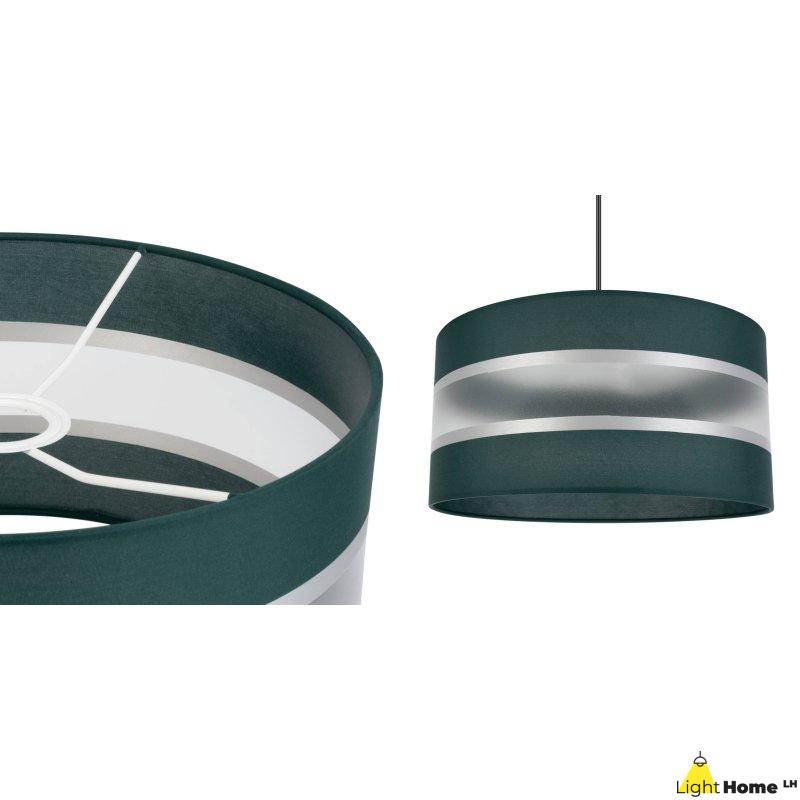 OUTLET -30% Lampa z Abażurem Wisząca Nowoczesna Zielona