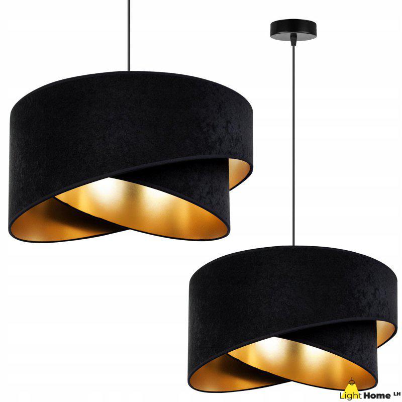 Efektowna Lampa Wisząca Czarno Złota Efektowna Lampa Wisząca Czarno Złota
