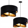 Efektowna Lampa Wisząca Czarno Złota