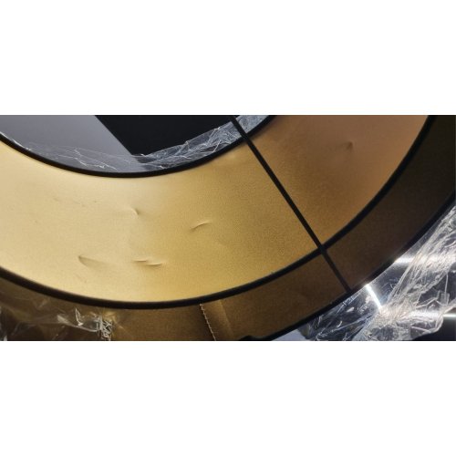 OUTLET -50% Lampa wisząca czarna, MEDIOLAN, złoty środek, jedno źródło światła, regulowana, E27