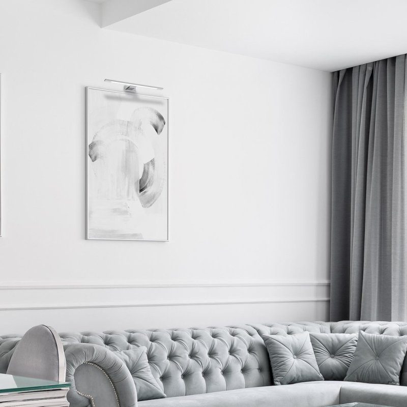 Lampa kinkiet nad lustro LED SHINE, kolor chrom, do łazienki, salonu i sypialni