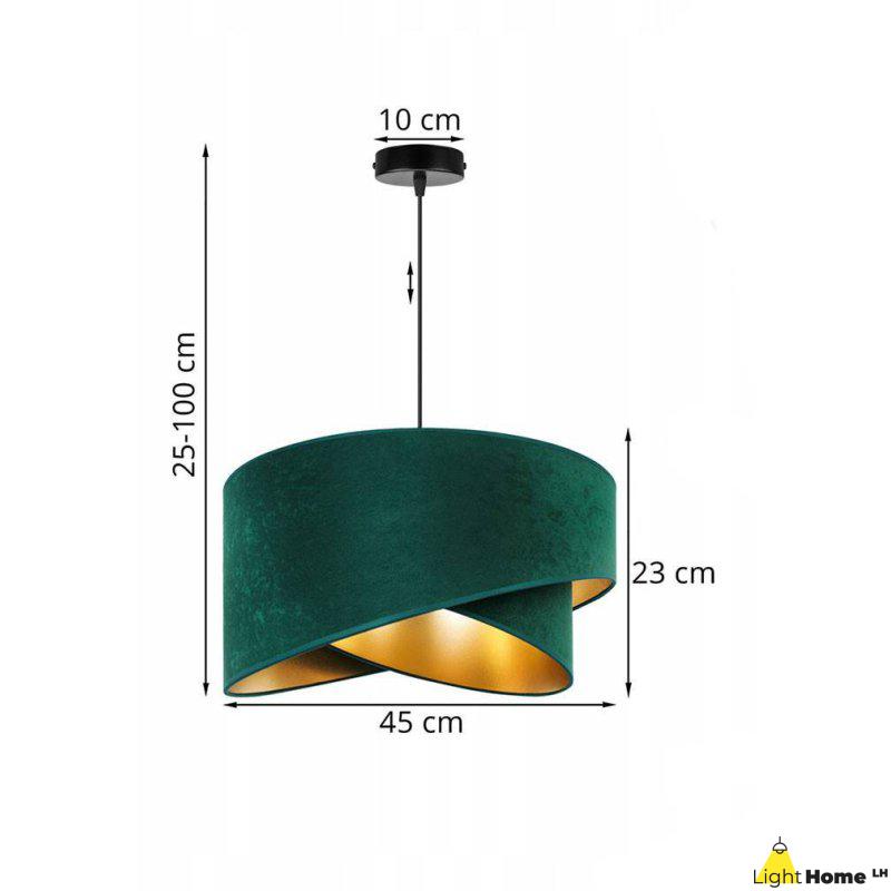 Elegancka Lampa z Welurowym Abażurem Elegancka Lampa z Welurowym Abażurem