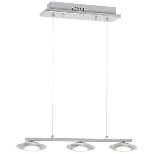 Lampa wisząca sufitowa żyrandol LED ELLIPSE, kolor chrom, glamour