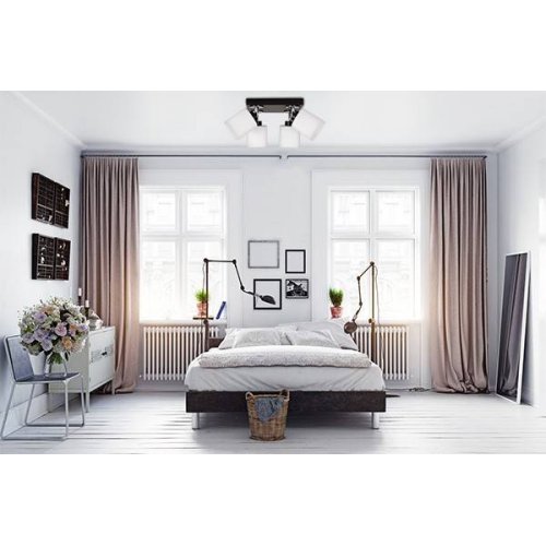 Lampa Sufitowa Chrom Metal Żyrandol