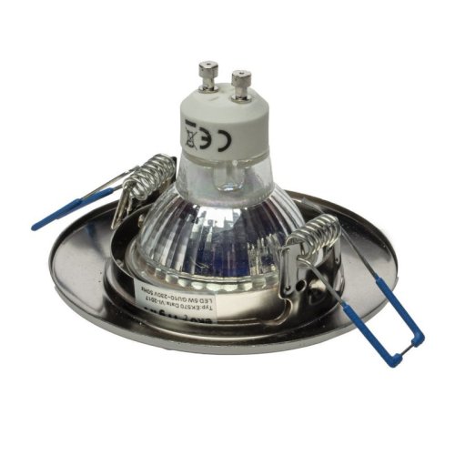 Oczko sufitowe LED, okrągłe, GU10, 1x5W, satyna