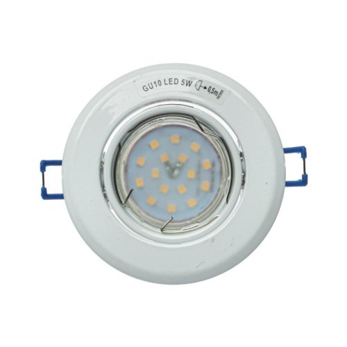Oczko sufitowe LED, okrągłe, GU10, 1x5W, białe
