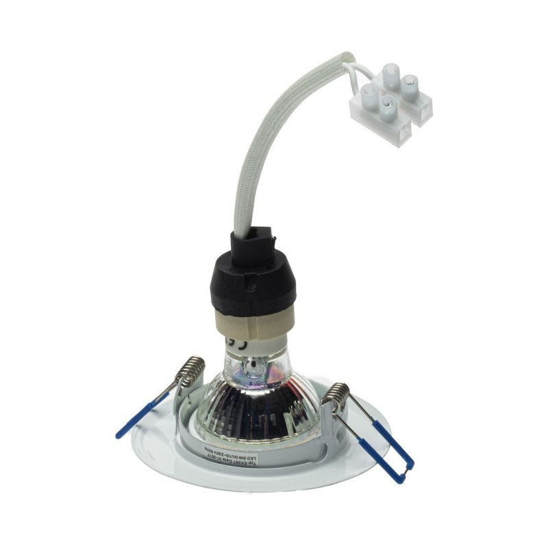 Oczko sufitowe LED, okrągłe, GU10, 1x5W, białe