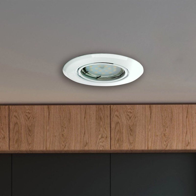 Oczko sufitowe LED, okrągłe, GU10, 1x5W, białe