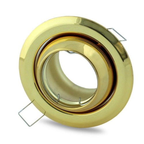 Oczko sufitowe LED, okrągłe, GU10, 1x5W, złoto