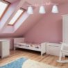 Lampa dziecięca sufitowa żyrandol ALICE, różowa, do sypialni, potrójna